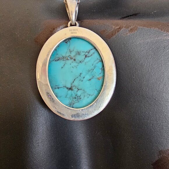 Jay King Turquoise Necklace, Sterling Silver with 18K accent - Picture 3 of 7